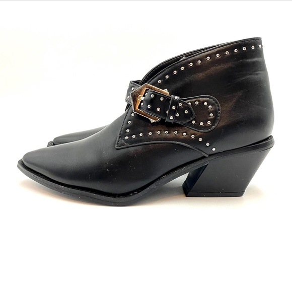 Seven7 Shoes - SEVEN7 Dallas Studded Western Buckles Ankle NWT Sz 8